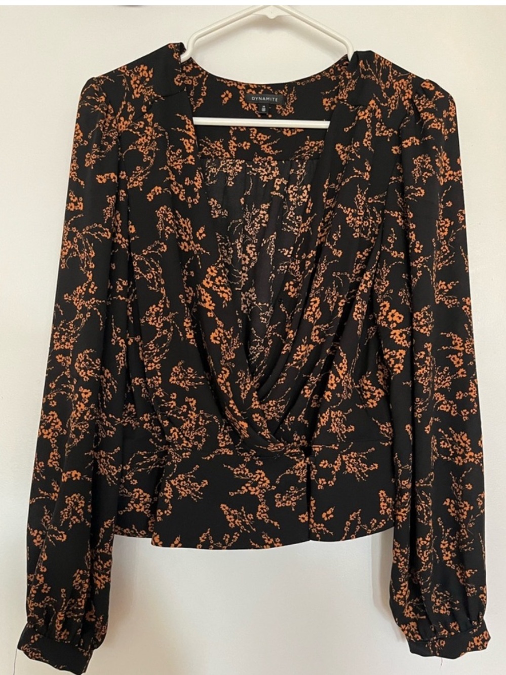 Dynamite Wrap Blouse
